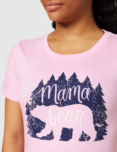 Vista 3 de Little Blue House by Hatley Camiseta de pijama de manga corta para mujer, Azul