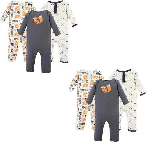 Vista 5 de Hudson Baby - Overol unisex de algodón para bebé Manzana