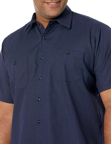 Vista 4 de Red Kap - Camisa de trabajo industrial para hombre, ajuste regular, manga corta