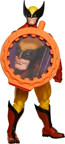Vista 9 de Marvel Legends Series Wolverine, X-Men Retro Marvel Comics Secret Wars Figura de acción coleccionable de 6 pulgadas con escudo