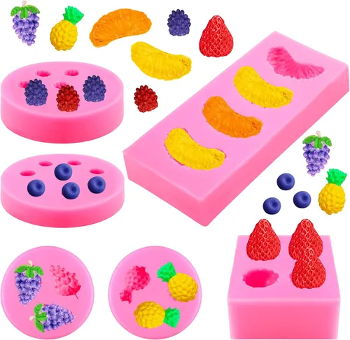 Vista 12 de 5 paquetes de moldes barrocos para fondant, bordes barrocos, moldes de silicona para decoración de pasteles
