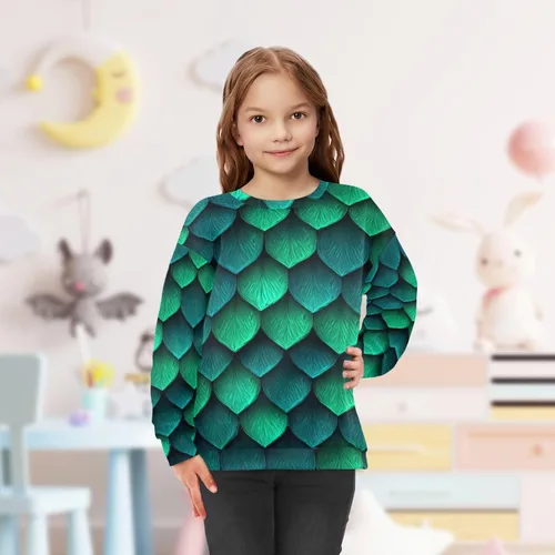 Vista 59 de Plaaee Sudadera de forro polar de manga larga con cuello redondo para niños o niñas, estampado de camiones monstruos, 4T