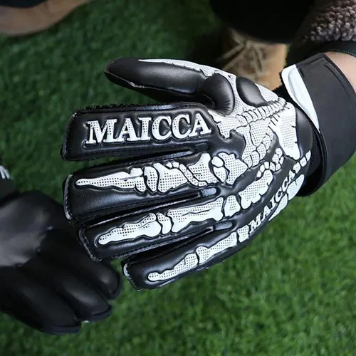 Vista 3 de Guantes de portero de fútbol, protección para jóvenes y adultos, guantes de portero de fútbol, guantes de fútbol de protección súper agarre