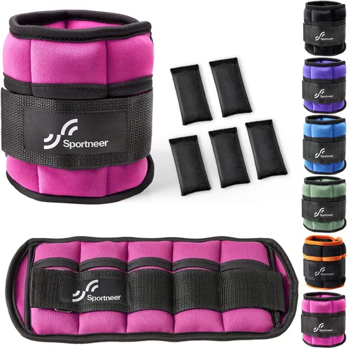 Vista 17 de Sportneer Adjustable Ankle/Wrist Weights for Men Women Kids, Weighted Leg & Cuff Strength Training for Yoga Walking Running Aerobics Gym Fitness