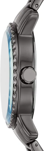 Vista 2 de Relic by Fossil Reloj de cuarzo de acero de aleación para hombre con correa de acero inoxidable Gunmetal 20 Modelo ZR12639 Azul GunmetalBlue Reloj