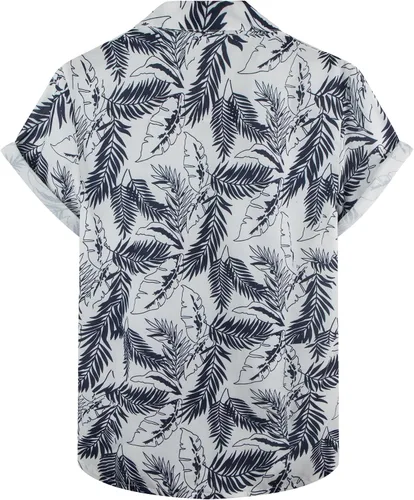 Vista 2 de CONGJI Camisa hawaiana para hombre, camisas de playa tropicales de verano, camisas de manga corta con botones, camisas Aloha casuales con botones