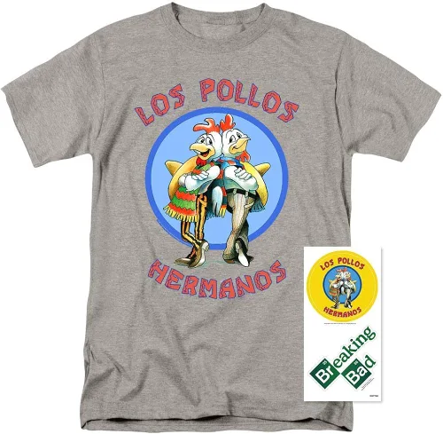 Vista 2 de Popfunk Camiseta y calcomanías de Breaking Bad Los Pollos Hermanos