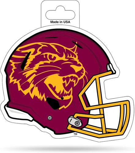 Vista 100 de Rico Industries NCAA - Calcomanía para casco de corte en forma de 4.75 x 5 pulgadas
