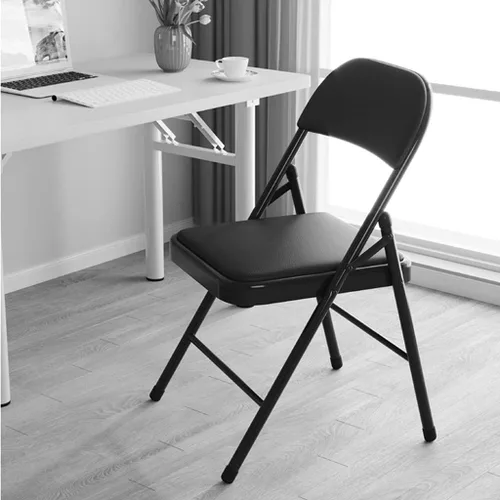 Vista 6 de Sillas plegables muebles simple metal silla de conferencias casero restaurante comedor silla oficina ordenador silla