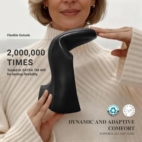 Vista 6 de DREAM PAIRS Zapatos de vestir con soporte de arco de tacón bajo para mujer Negro