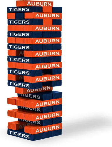 Vista 28 de Wild Sports NCAA Pro Football Tabletop Stackers Block Game for College Football Fan, Dorm Game, Tailgate