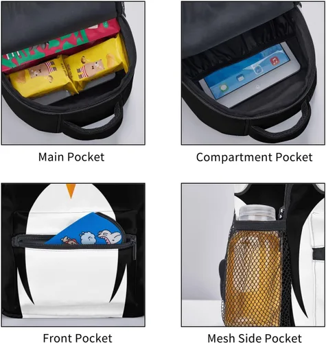 Vista 6 de YSBKN Mini mochila escolar de 12 pulgadas para niños y niñas, multicolor14, Mochilas Daypack