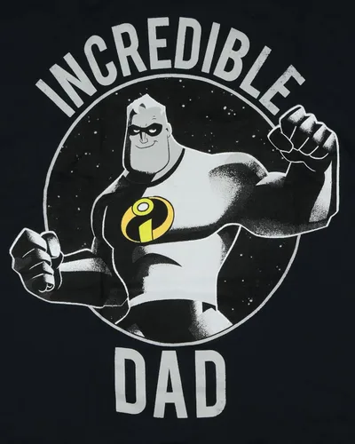 Vista 3 de Disney Camiseta estampada Mr Incredible Dad para hombre