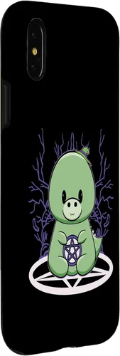 Vista 6 de iPhone 15 Dinosaur Tyrannosaurus With Pentagram Halloween Case