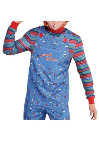 Vista 4 de Disfraz de Chucky para Hombre para Halloween Multicolor