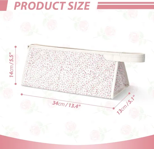 Vista 2 de Bolsa de viaje acolchada para herramientas para el cabello Dyson Floral rosa