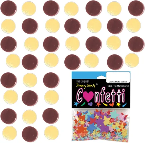 Vista 26 de Confetti Circle 1/4" Negro, Azul Marino Combo - 2 bolsas de media onza (1 oz) (8550/9971)