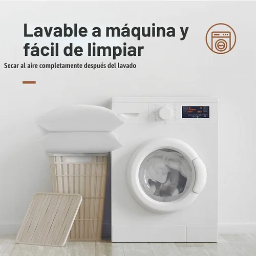 Vista 7 de Acanva Almohada básica de cama suave para dormir, tamaño Queen, color blanco, 2