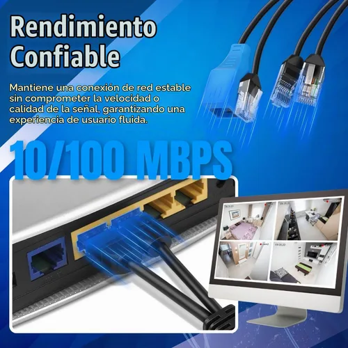Vista 7 de Adaptador del combinador del divisor Ethernet del PoE de TNP, par 2 a 1