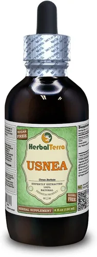Vista 17 de Herbal Terra LLC Usnea (Usnea barbata) Glicerita, extracto líquido sin alcohol de talo seco, 2 onzas