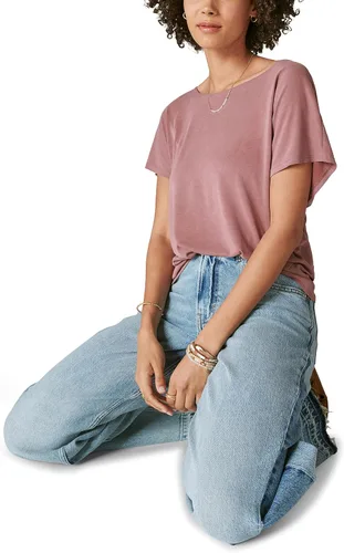 Vista 4 de Lucky Brand Camiseta Sandwash Twist Back para mujer