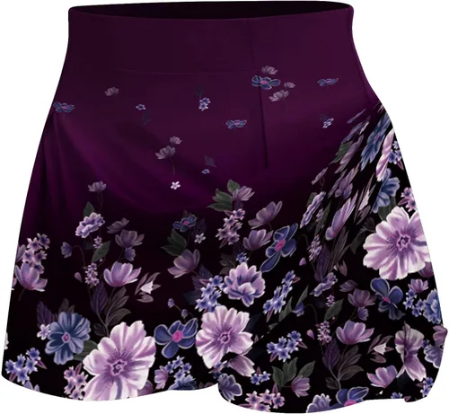 Vista 3 de Women's Summer Runing Yoga Shorts Flowy Tennis Skirts Athletic Stretchy Short Gym Fake Two Piece Trouser Skirt Shorts