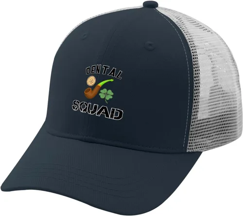 Vista 2 de Sombreros de escuadrón dental, sombrero de camionero divertido, albaricoque, sombrero de sol para mujer, regalos para el abuelo al aire libre
