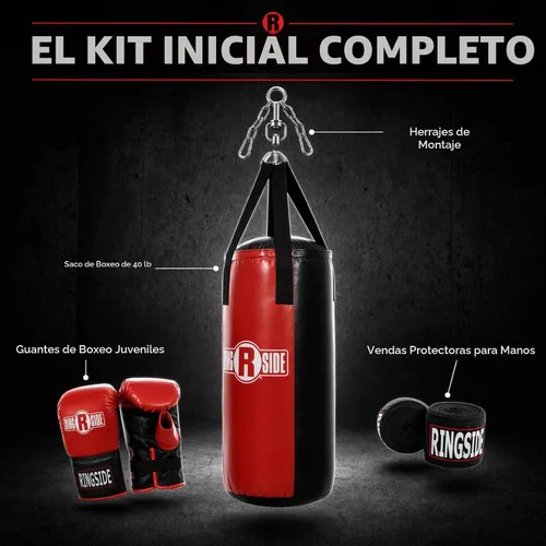 Vista 2 de Ringside Kit de saco de boxeo juvenil, talla única