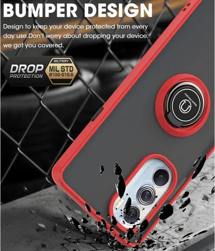 Vista 4 de Funda TJS para Motorola Moto Edge Plus 2022/Edge+ 5G UW 2022 (negro)