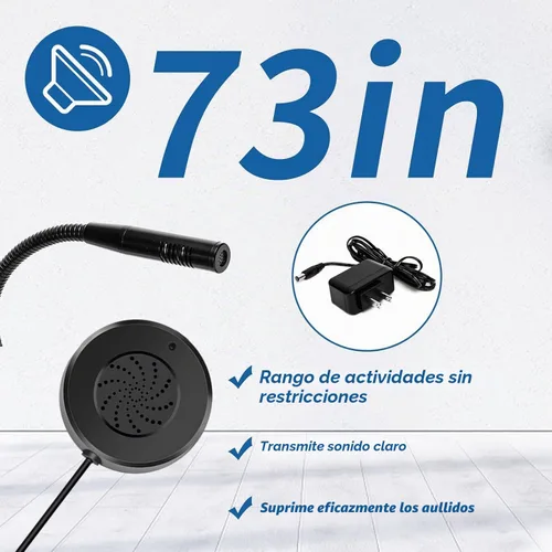 Vista 5 de Daytech Intercomunicador de ventana con altavoz externo, altavoz fuerte, conectar micrófono inalámbrico, conversación de intercomunicación a través