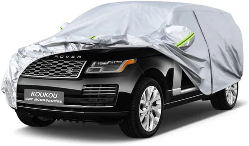 Vista 110 de KouKou Funda impermeable para automóvil SUV adecuada para BMW X1 de 2009 a 2025, 7 capas a prueba de viento para todo tipo de clima, cubierta