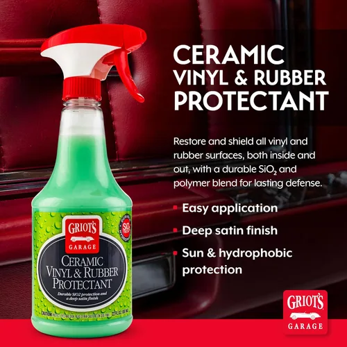 Vista 2 de Griot's Garage Protector cerámico de vinilo y goma para detallado de automóviles, restaurador y protector para tableros, paneles de puertas