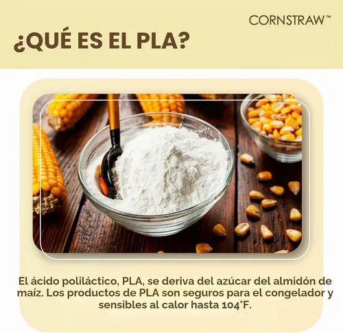 Vista 4 de Cucharas de sopa asiáticas desechables de ácido poliláctico con gancho sin