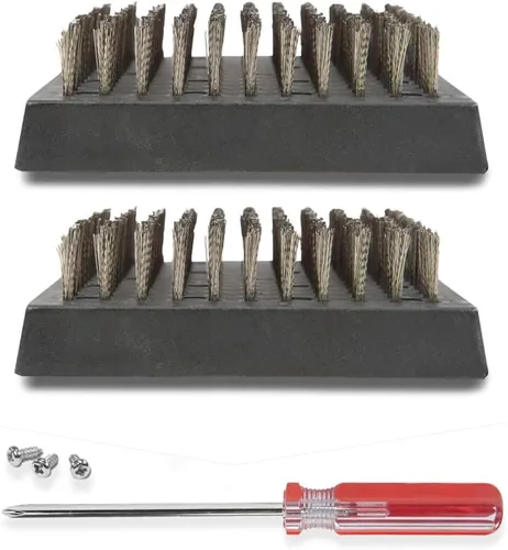 Vista 8 de Grill Brush for Outdoor BBQ Grill Cleaning Scraper, Replaceable Head, Black