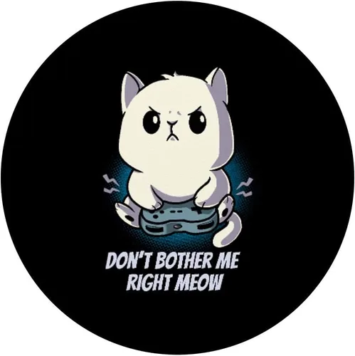 Vista 3 de No me molesta la derecha Meow gatito gato gamer PC video juegos PopSockets intercambiables PopGrip