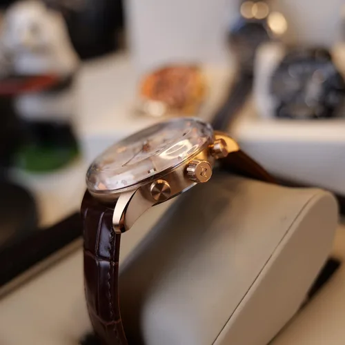 Vista 4 de IM-MUT - Reloj de pulsera para hombre, multifuncional, automático, luminoso, correa de cuero, mecánico, impermeable, reloj de moda para hombres