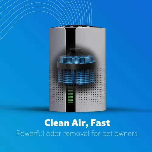 Vista 5 de Kenmore PM1010 Purificadores de aire para dormitorio hasta 348 pies cuadrados con filtro HEPA H13 auténtico, traba para niños, modo de sueño