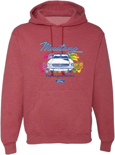 Vista 11 de Wild Bobby Ford Mustang The Legend Lives - Sudadera con capucha unisex con diseño de coches y camiones