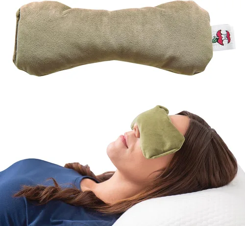 Vista 6 de Therapeutica Almohada de viaje, soporte firme – Petite & Core Products MicroBeads Dry Eye Compress Moist Heat Pack Bundle