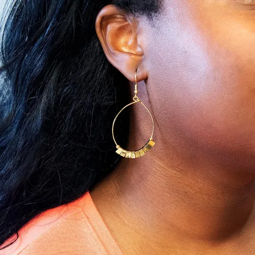 Vista 3 de Black Panther Wakanda Forever NAMOR - Aretes colgantes con licencia oficial de Marvel Studios Wakanda Forever