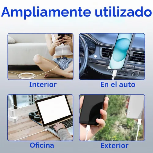 Vista 7 de Cable USB C a USB C, carga rápida de 60 W【5 unidades, 5 x 3.3 pies】