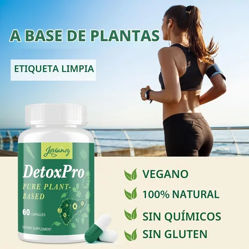 Vista 6 de Cápsulas de desintoxicación y limpieza de 1000 mg, fórmula a base de plantas 26 en 1 para desintoxicación, suplemento desintoxicante para mujeres