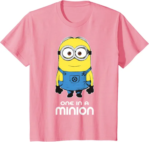 Vista 63 de Despicable Me Camiseta estampada Minions Bob One in A Minion Negro