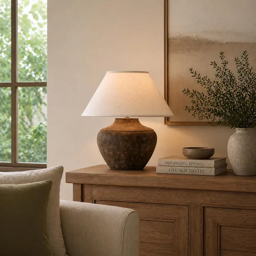Vista 3 de Troy Lighting PTL1010 Calabria - Lámpara de mesa de 20,5 pulgadas