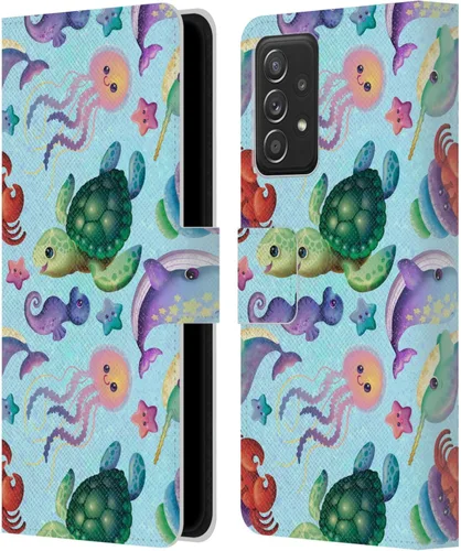 Vista 136 de Head Case Designs Officially Licensed Carla Morrow Colorful Space Dice Patterns Leather Wallet Case Compatible with Samsung Galaxy A07 4G