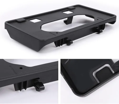 Vista 3 de CROSSDESIGN Protectores de parachoques delantero y soporte de marco de matrícula compatible con Ford F150 2009-2014