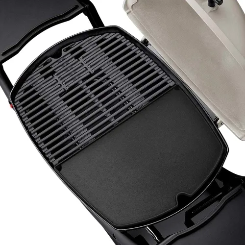 Vista 6 de Stanbroil Placa reversible para parrillas Weber Q200 Q2000 Series