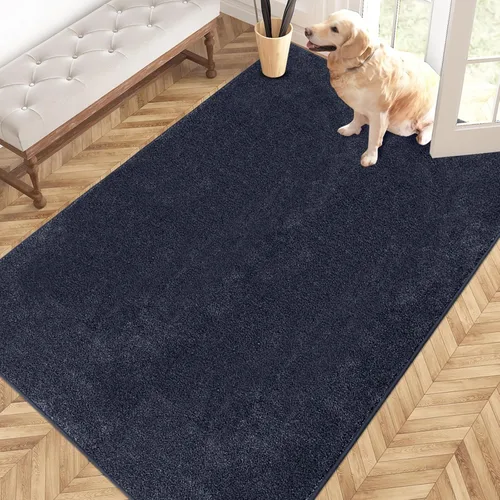 Vista 78 de PURRUGS Tapete para puerta con atrapamiento de suciedad, 20 x 31.5 pulgadas, antideslizante, lavable a máquina, tapete para puerta de perro, tapete