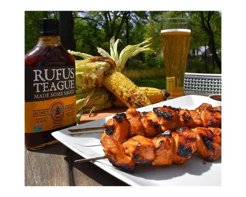 Vista 5 de Salsa barbacoa con miel Rufus Teague, 16 oz.