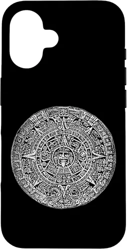 Vista 32 de Aztec Calendar Sun Stone Mexican Mayan Calendario Azteca Case for iPhone 17